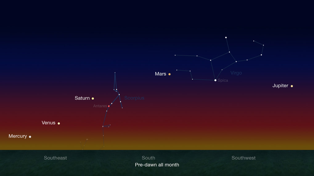 Planet parade in the morning sky | House of Astronomy