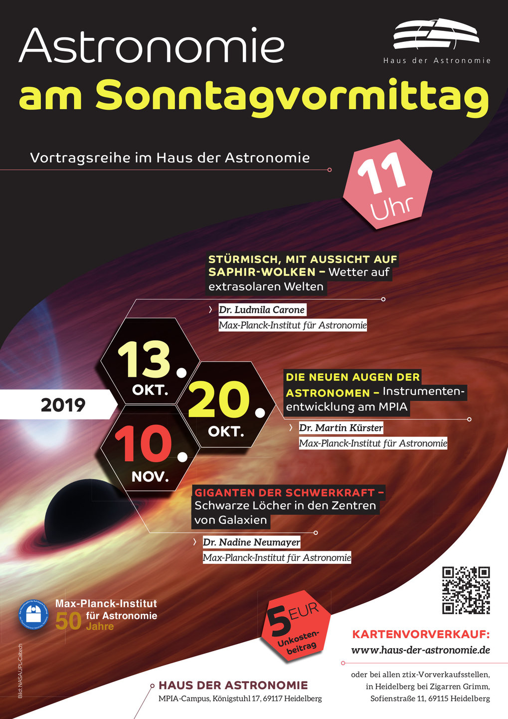 Astronomie am Sonntagvormittag 2019