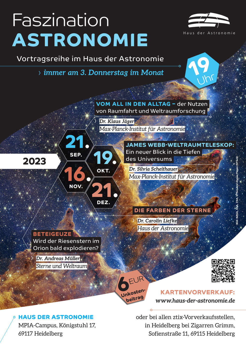 Vortragsreihe "Faszination Astronomie 2023"