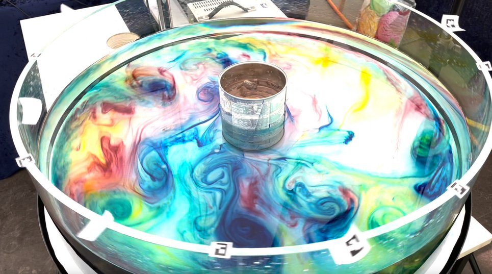 So ähnlich sehen die Verwirbelungen in Jupiters Atmosphäre aus.